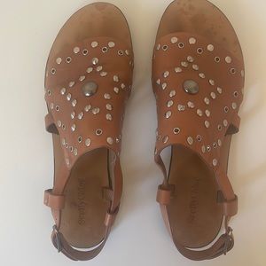 See By Chloe Brown Sandals with Silver Accents